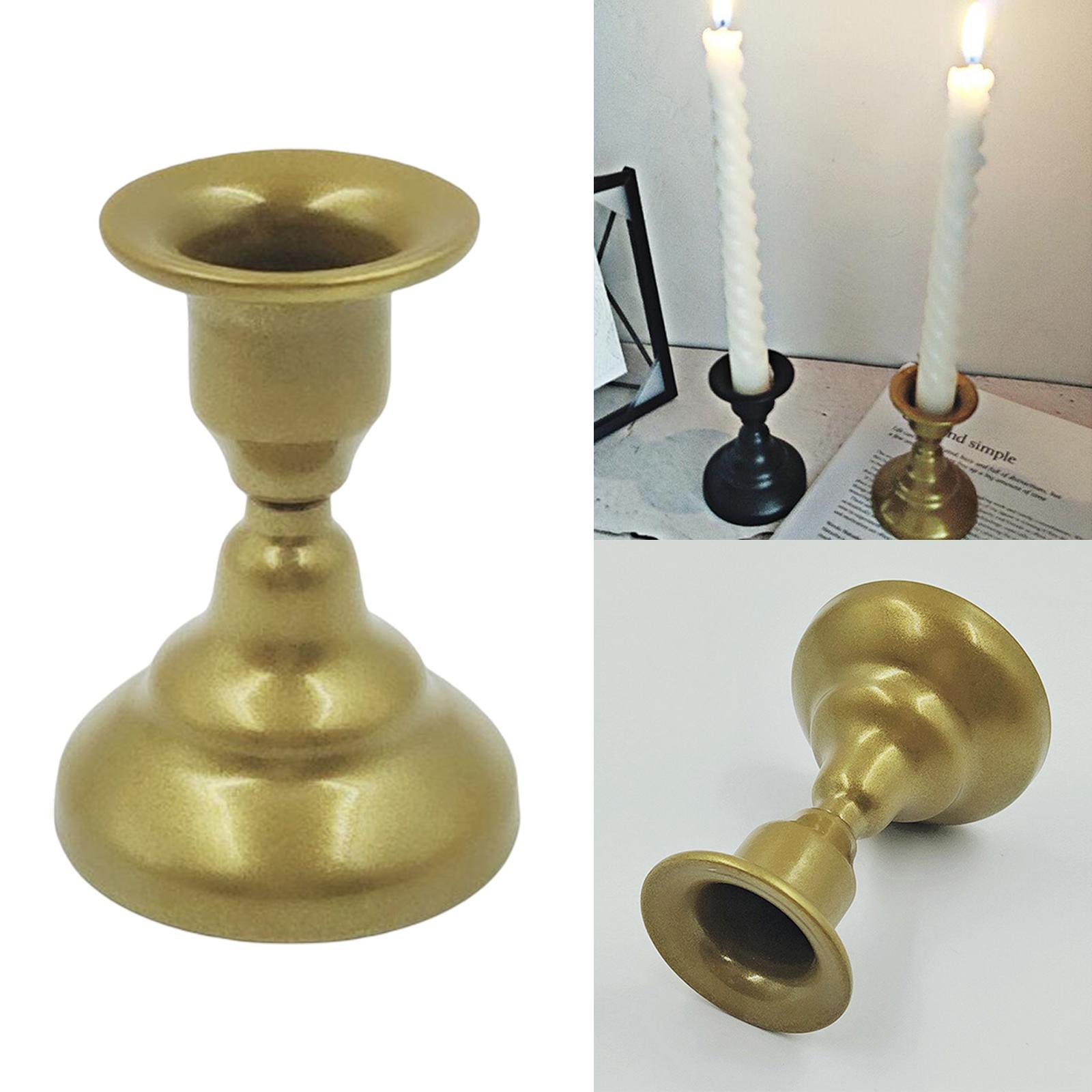 Modern Pillar Candle Holder Iron Candlestick for Party Desktop Decoration