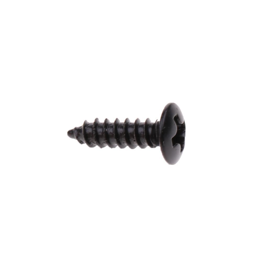 12pcs Pickguard Screws for Guitar Strat Tele - Black