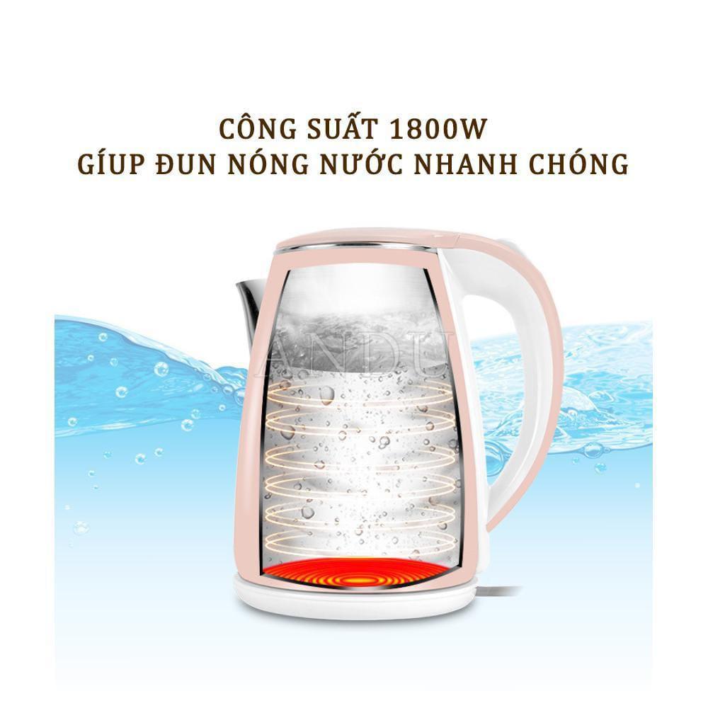 Ấm Siêu Tốc JipLai Bình Đun Nước Thái Lan 2.5L Cao Cấp