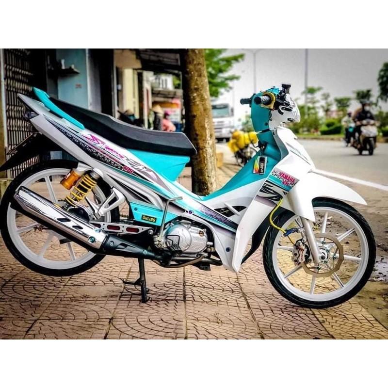 Tem rời sirius dán xe trắng chất liệu Candy cao cấp