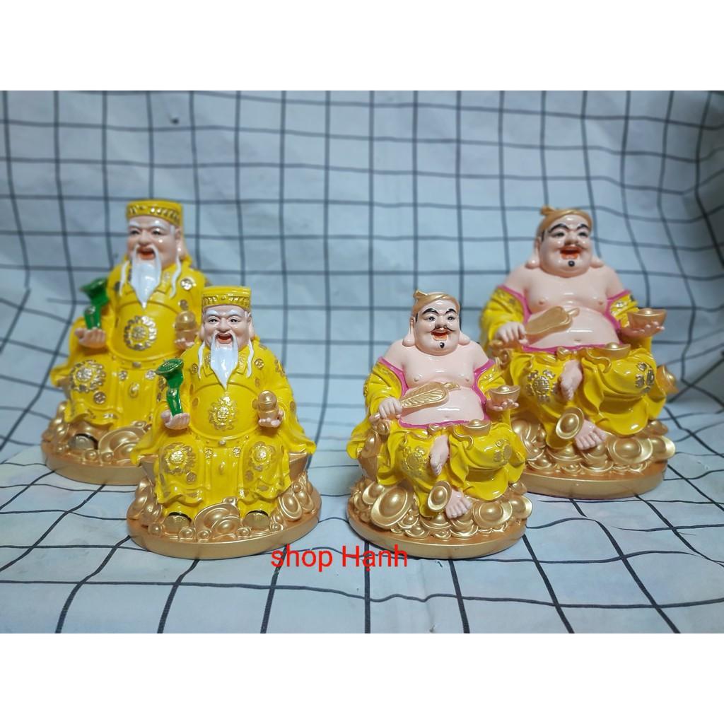 Tượng Thần Tài Thổ Địa áo vàng đế tròn
