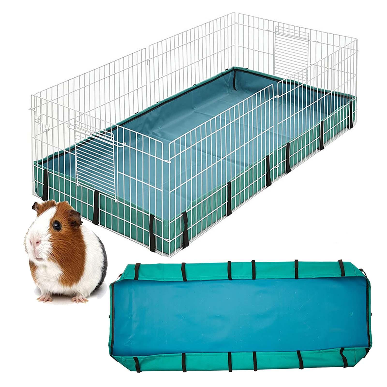 Guinea Pig Cage Tarp Bottom Guinea Pig Cage Liners Cage Cushion Washable for Grids Habitat for Hamsters Bunny Chinchillas Small Pets Ferrets