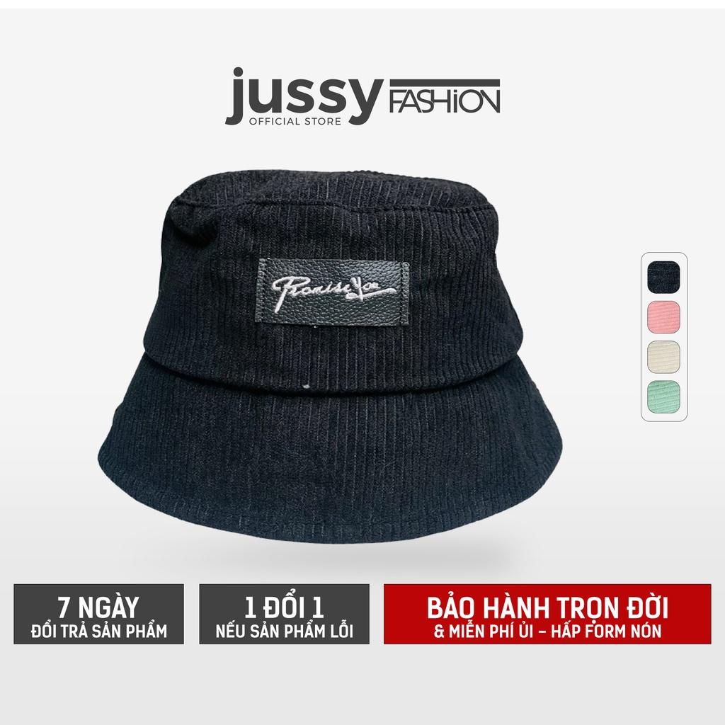 (Size Nhỏ) Mũ Bucket Promise You Nón Tai Bèo Nam Nữ Vành Cụp Jussy Fashion Chất Vải Nhung Mịn Nhiều Màu Form Unisex