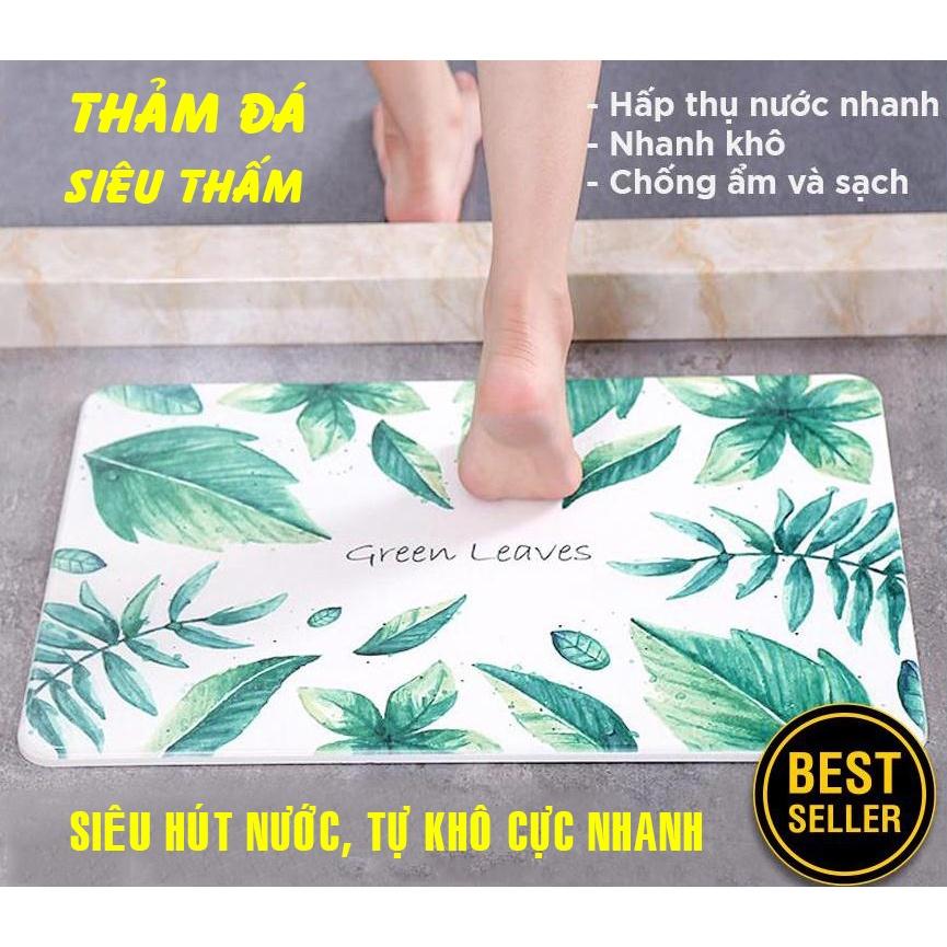 Thảm cứng lau chân Siêu Thấm nước Nhật Bản loại có in Họa Tiết đẹp