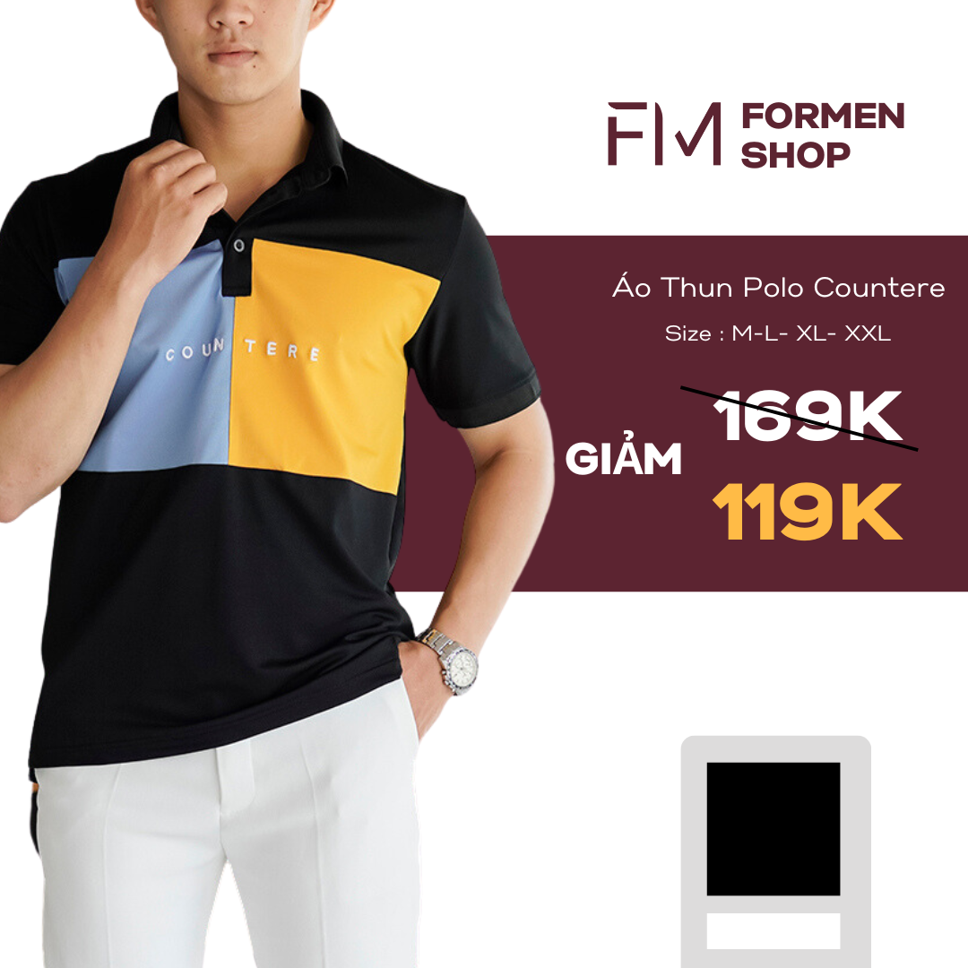 Áo thun polo nam, phong cách trẻ trung, lịch lãm, phù hợp tham gia các bữa tiệc - FORMEN SHOP - FMPS187