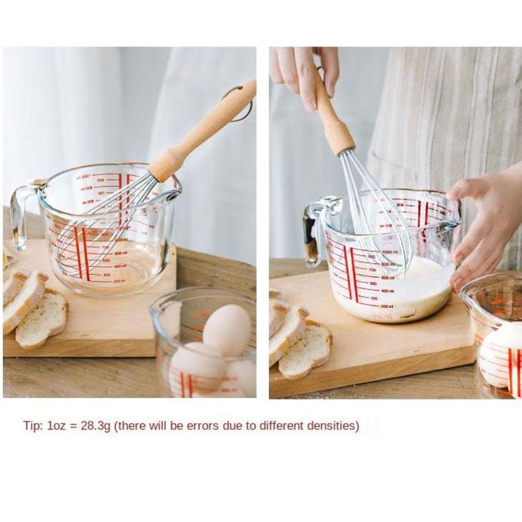 Glass Measuring Cup with Scale Cream Milk Measuring Cup Kitchen Baking Tool