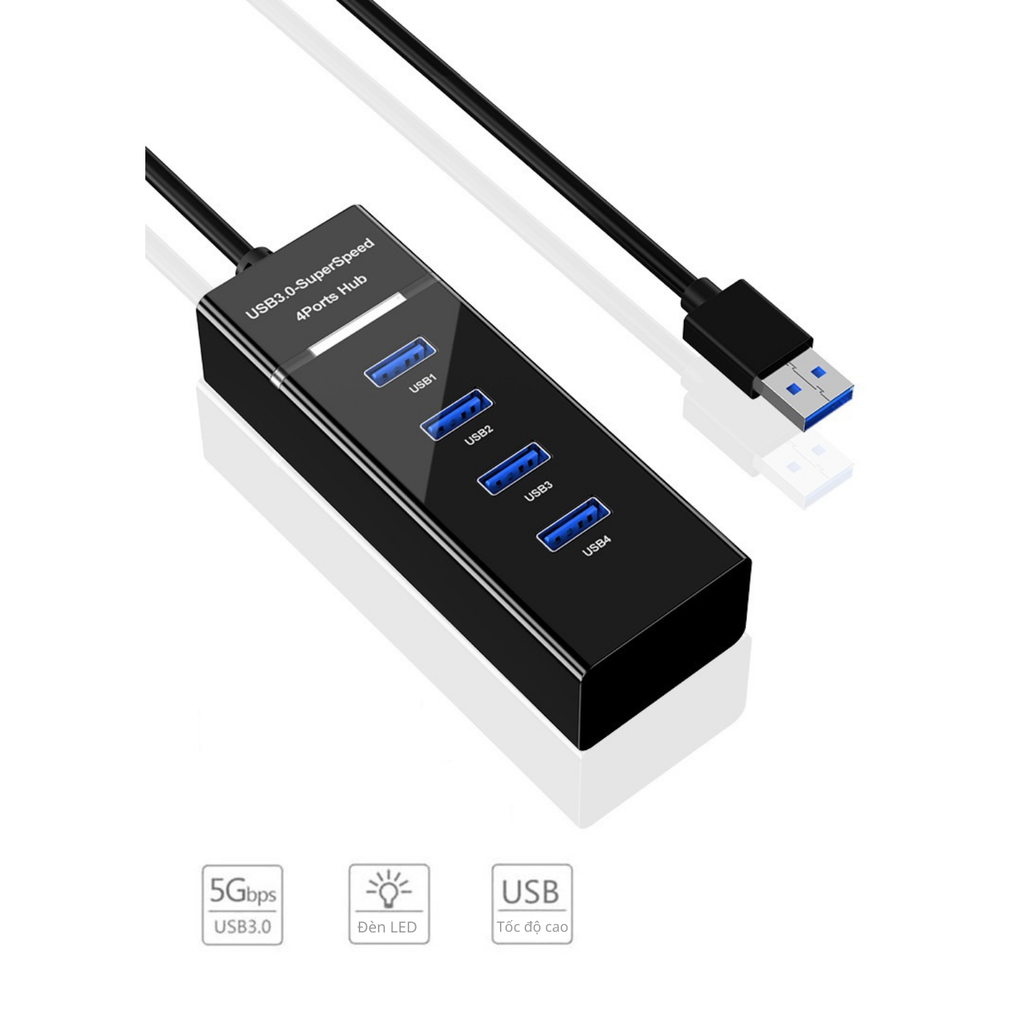 Hub USB 3.0 Chia 4 Cổng - Hàng Chính Hãng Tamayoko