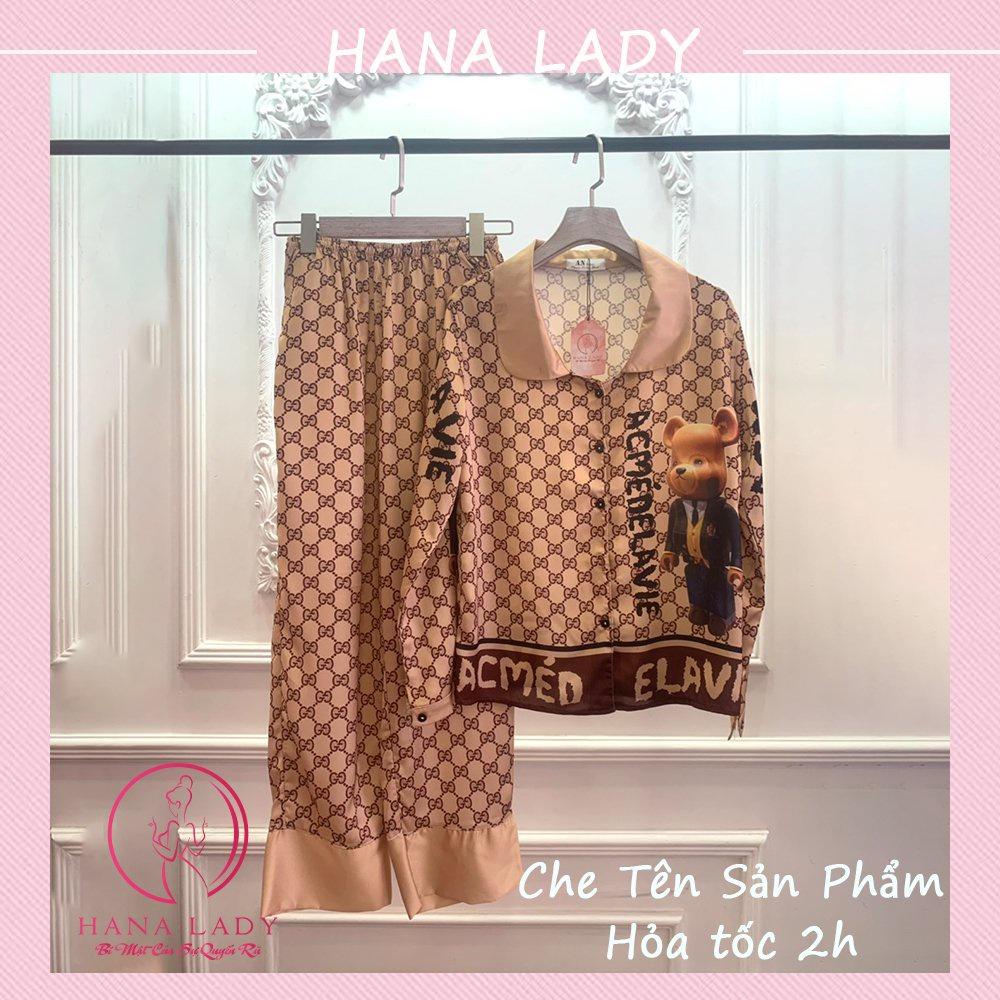 Đồ bộ pijama lụa - Bộ ngủ mặc nhà cao cấp nhiều họa tiết