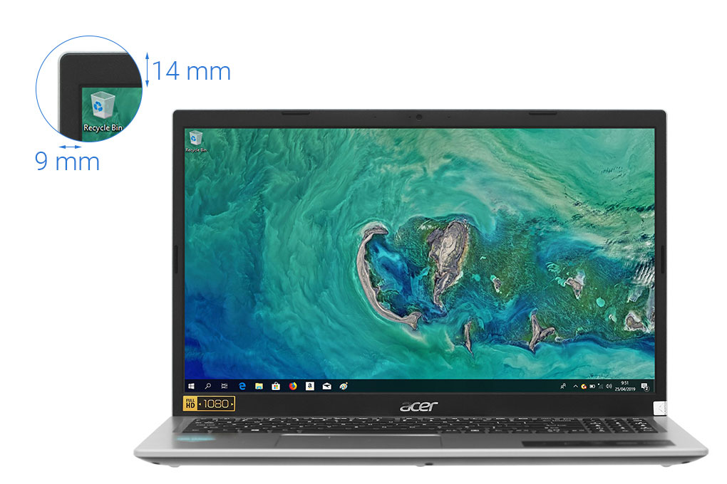 Máy Tính Xách Tay Laptop Acer Aspire 3 A315-58-358E - Intel core i3-1115G4/8GB(4on+4)/512GB SSD+1 M.2+1 2.5/15.6&quot;FHD/BT4/Win11H/Pure Silver - Hàng Chính Hãng