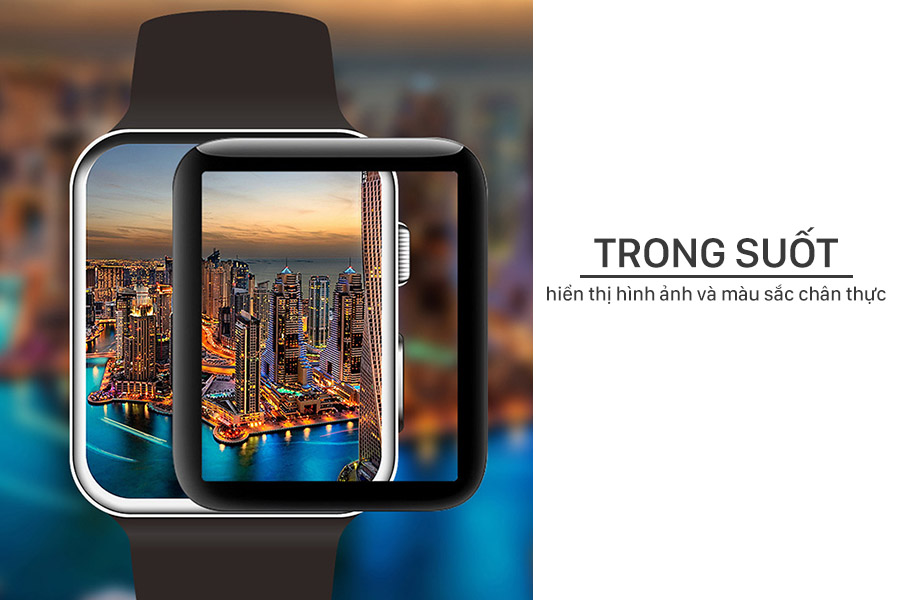 Miếng dán Cường lực Apple Watch Coteetci 4D dành cho Apple Watch