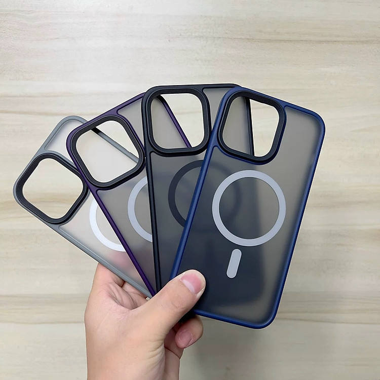 Ốp lưng chống sốc cho iPhone 12 13 14 Pro / Pro Max hỗ trợ sạc từ tính hiệu Likgus PC Ultra-thin Frosted Magnetic Case - Hàng nhập khẩu