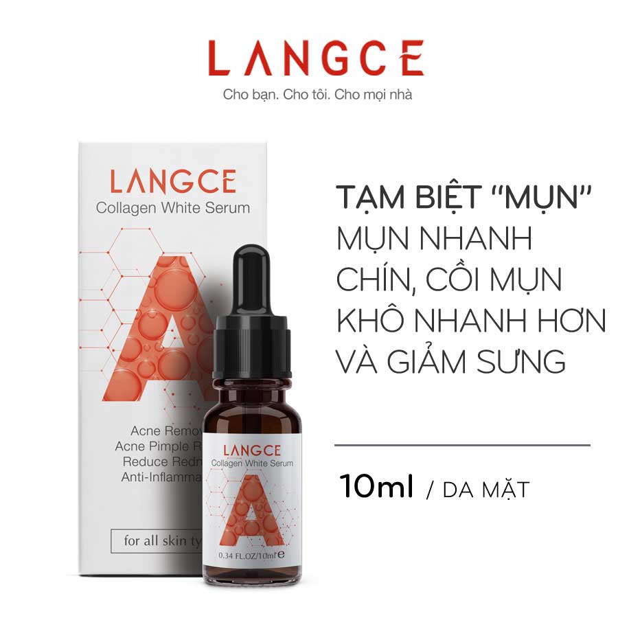 TINH CHẤT CHẤM MỤN, GIẢM MỤN, GIẢM SƯNG LÀM DỊU DA 10ML LANGCE