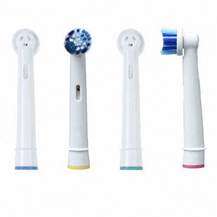 Cho máy Braun Oral-B, Bộ 4 đầu bàn chải đánh răng điện Dan House SB-20A, tẩy sạch cao răng, làm sạch vết ố, chăm sóc nưới lợi, loại cước mềm