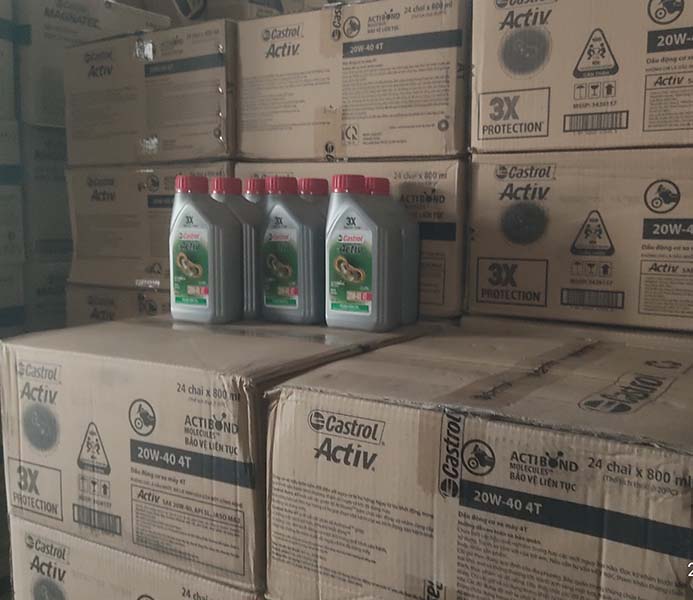 Dầu động cơ xe số Castrol Activ 4T, 20W-40, 0,8L (800ML)