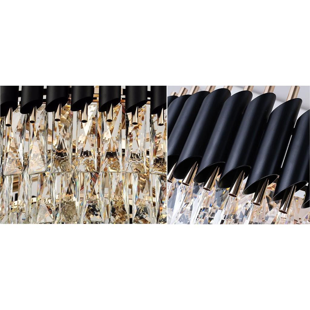 Đèn thả mâm XIOPA pha lê kiểu dáng sang trọng trang trí nội thất hiện đại - .