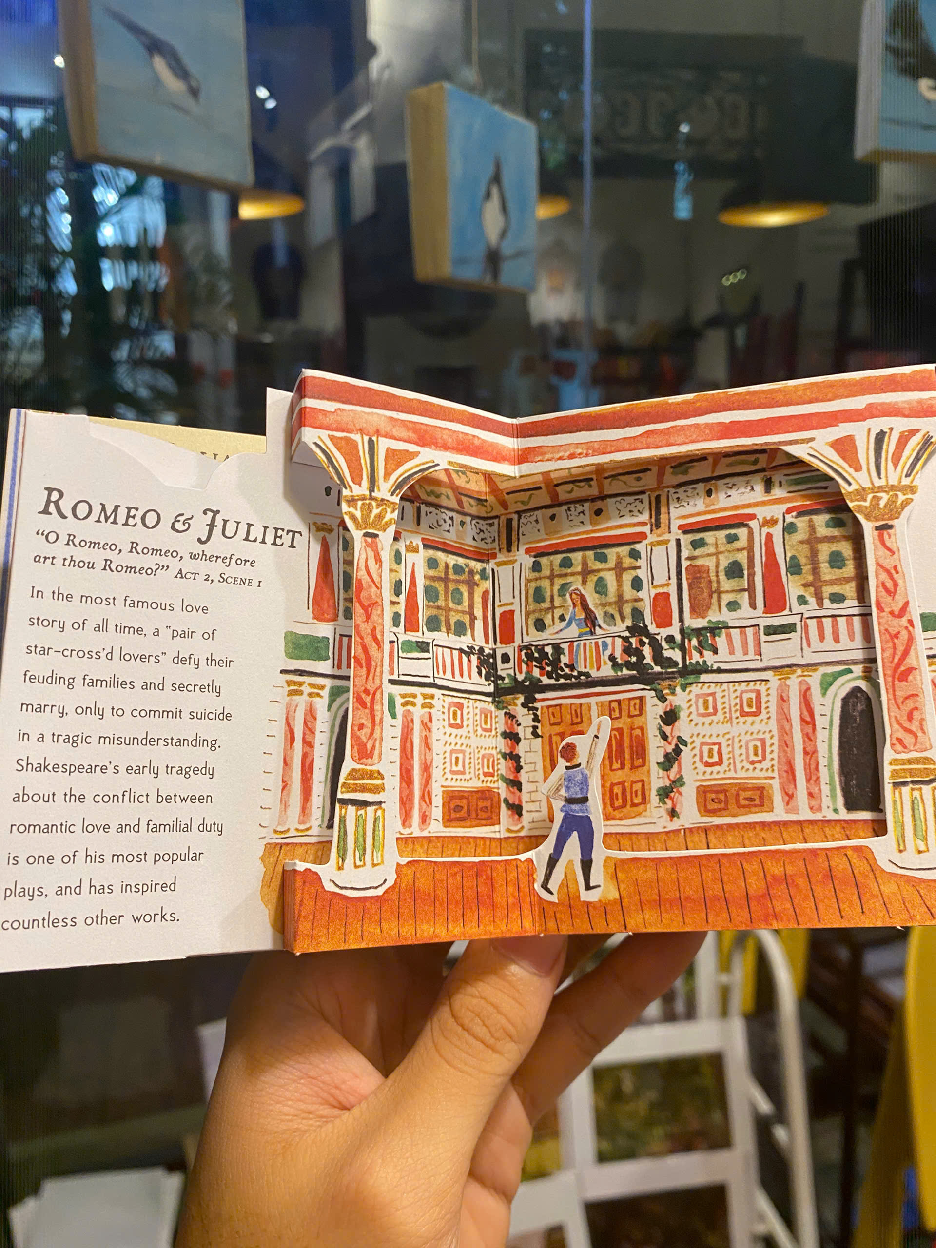Sách - Shakespeare by Panorama Pops | Pop-up Book | Classics Poetry - Drama Fiction Quotes