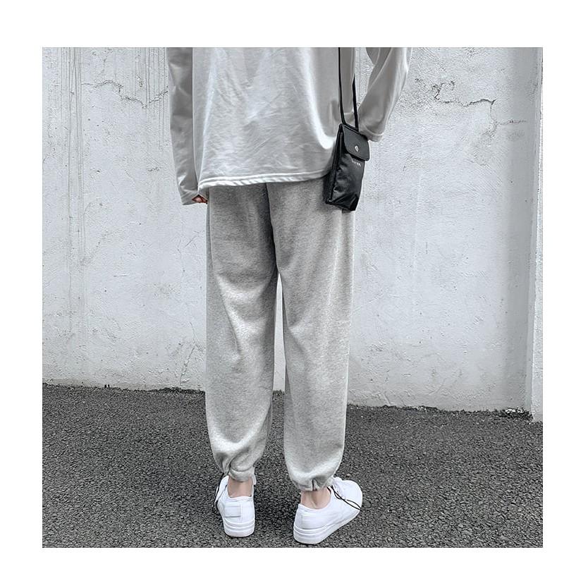 Quần nỉ nam nữ cạp chun bo gấu bigsize từ M đến 3XL, quần jogger unisex fullsize