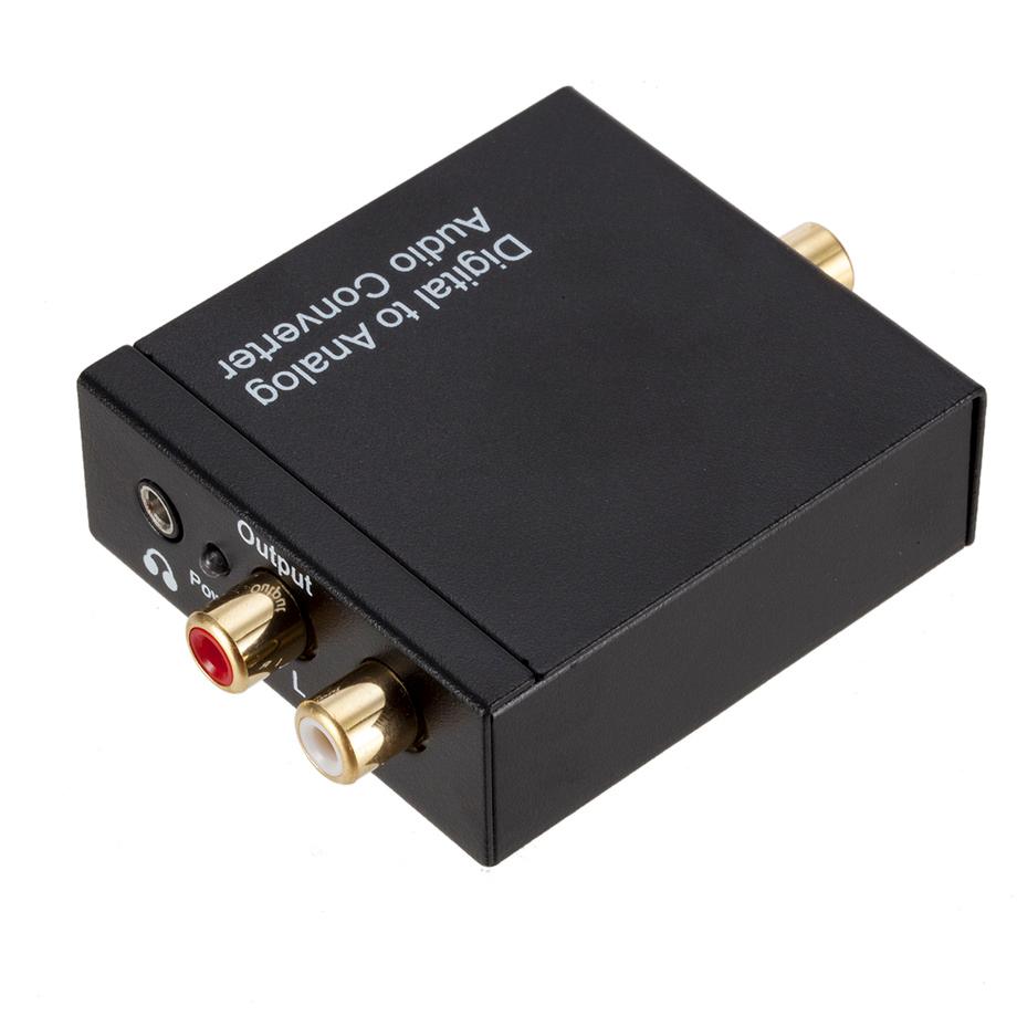 Grwibeou USB 3.5mm DAC Kỹ Thuật Số Sang Analog Âm Thanh Nổi Analog Bộ Chuyển Đổi Âm Thanh Đồng Trục Quang Toslink RCA R/L Quang Sang RCA
