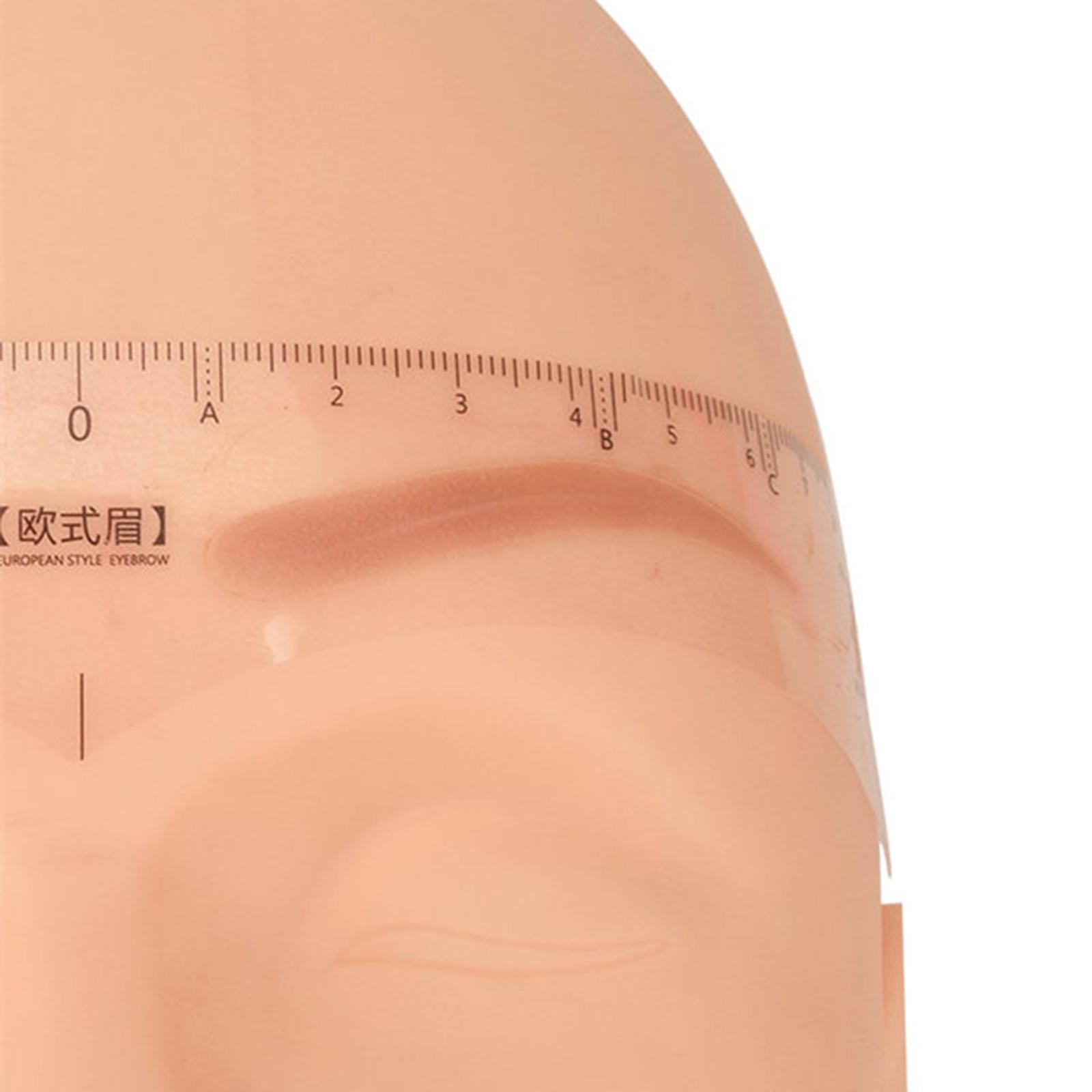 50Pcs Eyebrow Ruler Stickers Brow Mapping Guide for Professional Salon
