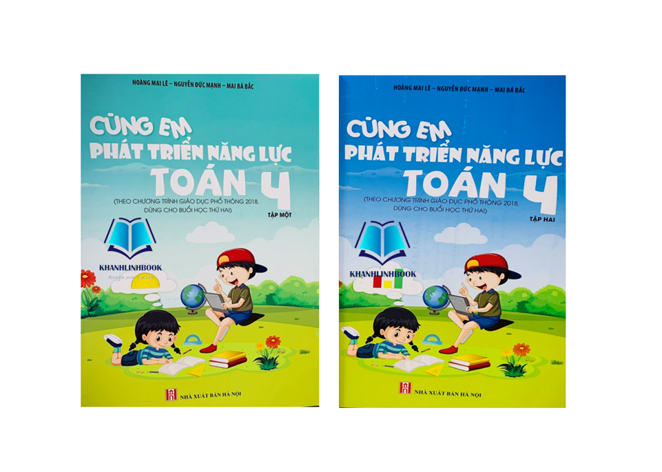 Sách - Combo cùng em phát triển năng lực toán 4 - tập 1 + 2