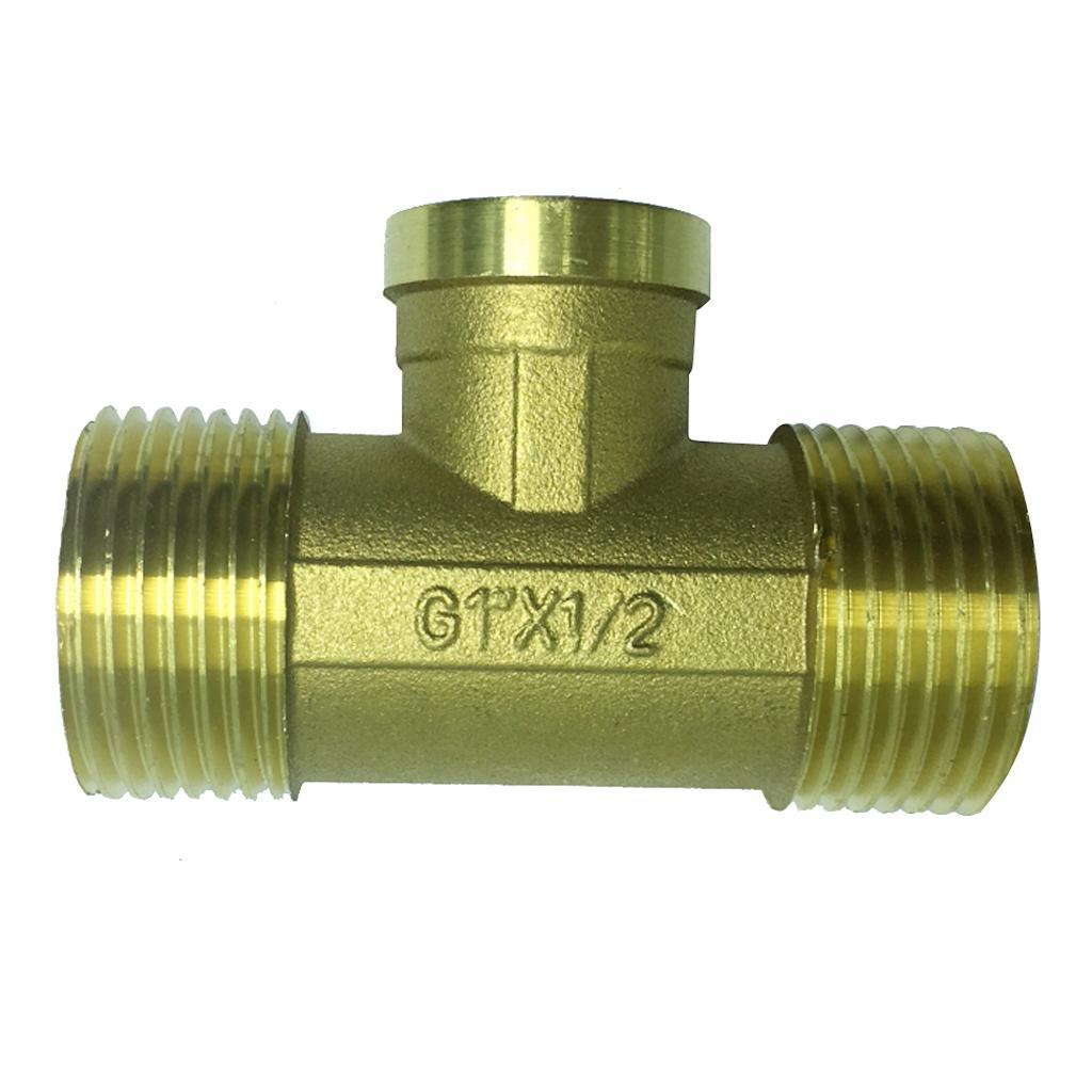 T-piece Brass Hose Connector Threaded Adapter