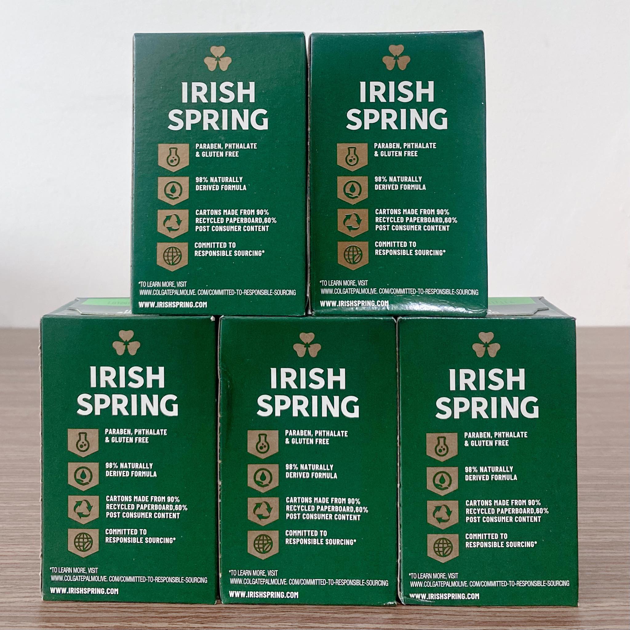 SET 5 BÁNH XÀ BÔNG CỤC IRISH SPRING ORIGINAL USA HƯƠNG DỊU NHẸ