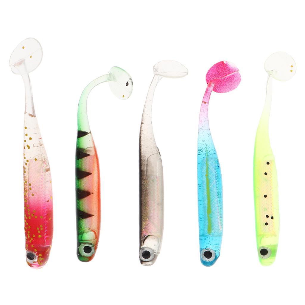 Soft with Paddle T Tail Shad Minnow Paddle Swimbait