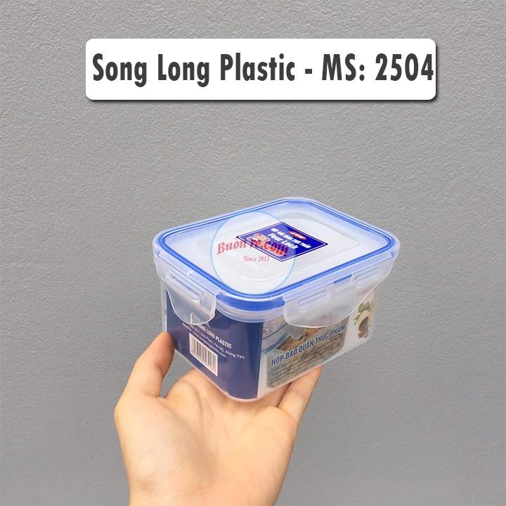 Bộ 4 hộp nhựa đựng thực phẩm Four Lock SONG LONG PLASTIC có khóa cài (MS: 2503, 2504, 2505, 2506) – Buôn Rẻ