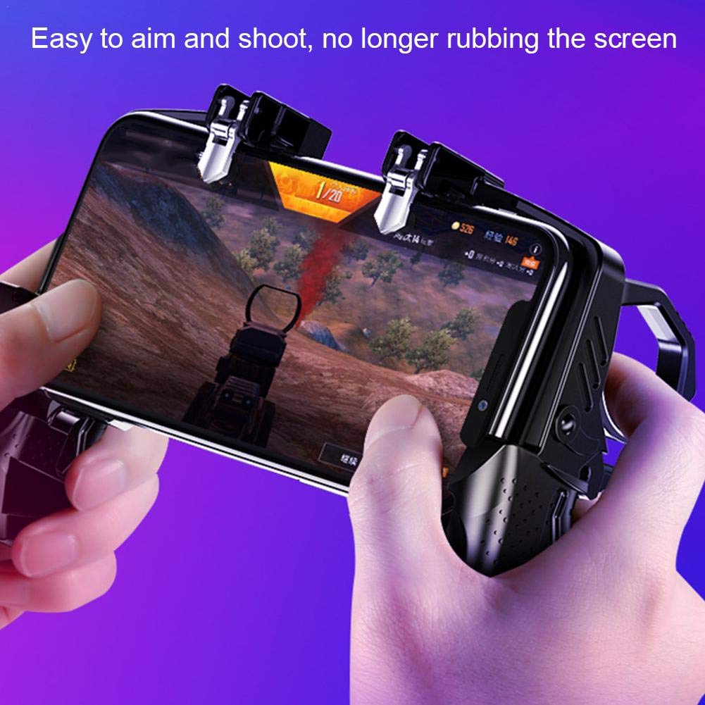 Tay Cầm Chơi Game Nhập Vai Sống Còn PUBG 4 Ngón K21 Cho Điện Thoại Hệ Điều Hành iOS Android - Đen
