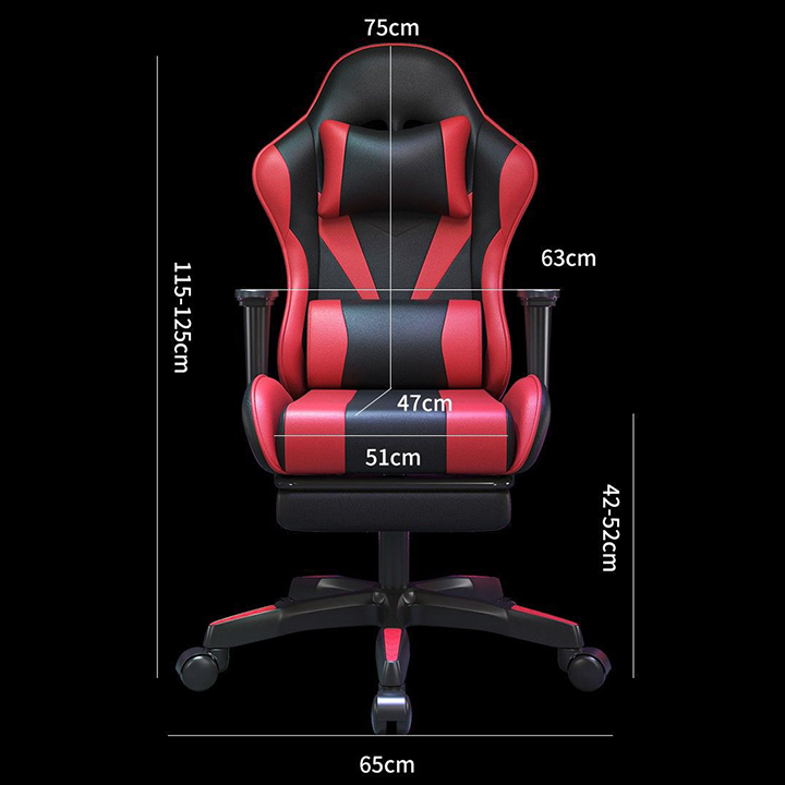 Ghế Gaming Có Massage Loa Nghe Nhạc - Ghế Game Cao Cấp Ngả Lưng - Ghế Ngồi Làm Việc Có Gác Chân Tựa Lưng