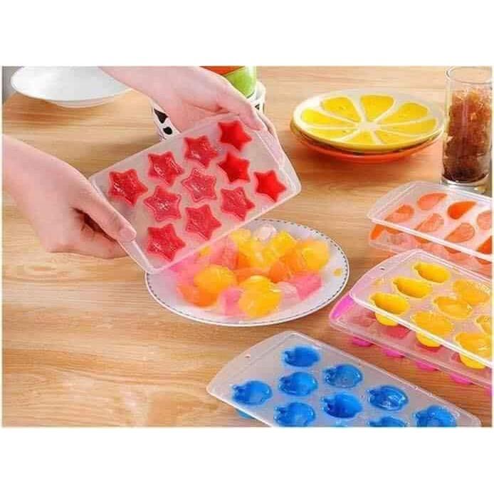 Bộ 3 Khuôn Làm Đá Thạch Rau Câu Silicon Cực Đẹp ĐỦ CÁC HÌNH