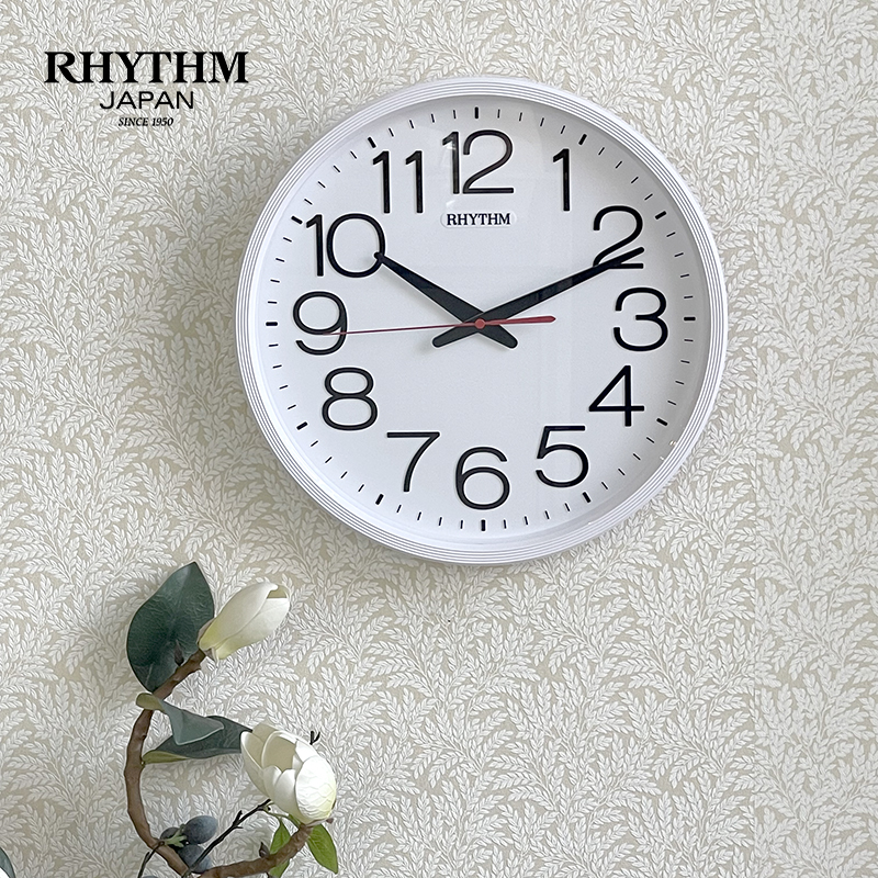 Đồng hồ Rhythm CMG495NR03 Kt 36.0 x 4.4cm, 855g. Vỏ nhựa. dùng PIN