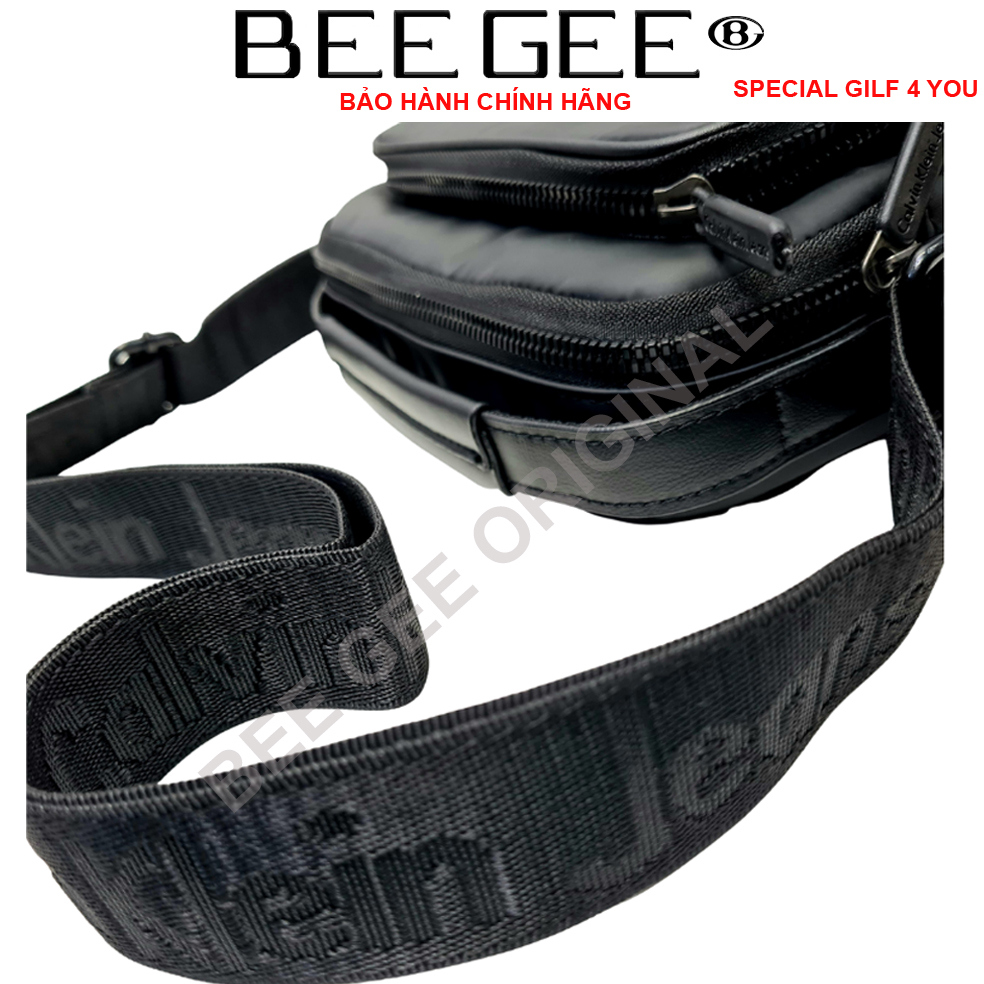 Túi đeo chéo nam nữ cao cấp phong cách HÀN QUỐC BEE GEE DCN9006B màu xám (Tặng quà tặng ngẫu nhiên trong BEEGEE GILF COLLECTION)
