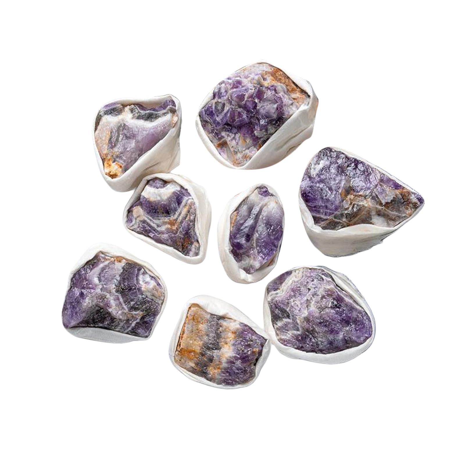 Natural Amethyst Purple Quartz Crystal Specimen Cluster Stone Ornaments