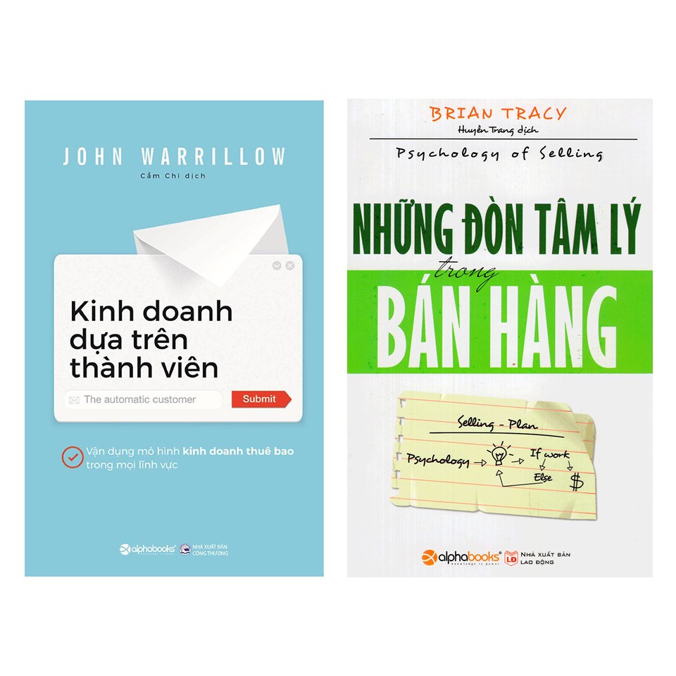 Combo Sách Kỹ Năng Kinh Doanh: Kinh Doanh Dựa Trên Thành Viên + Những Đòn Tâm Lý Trong Bán Hàng