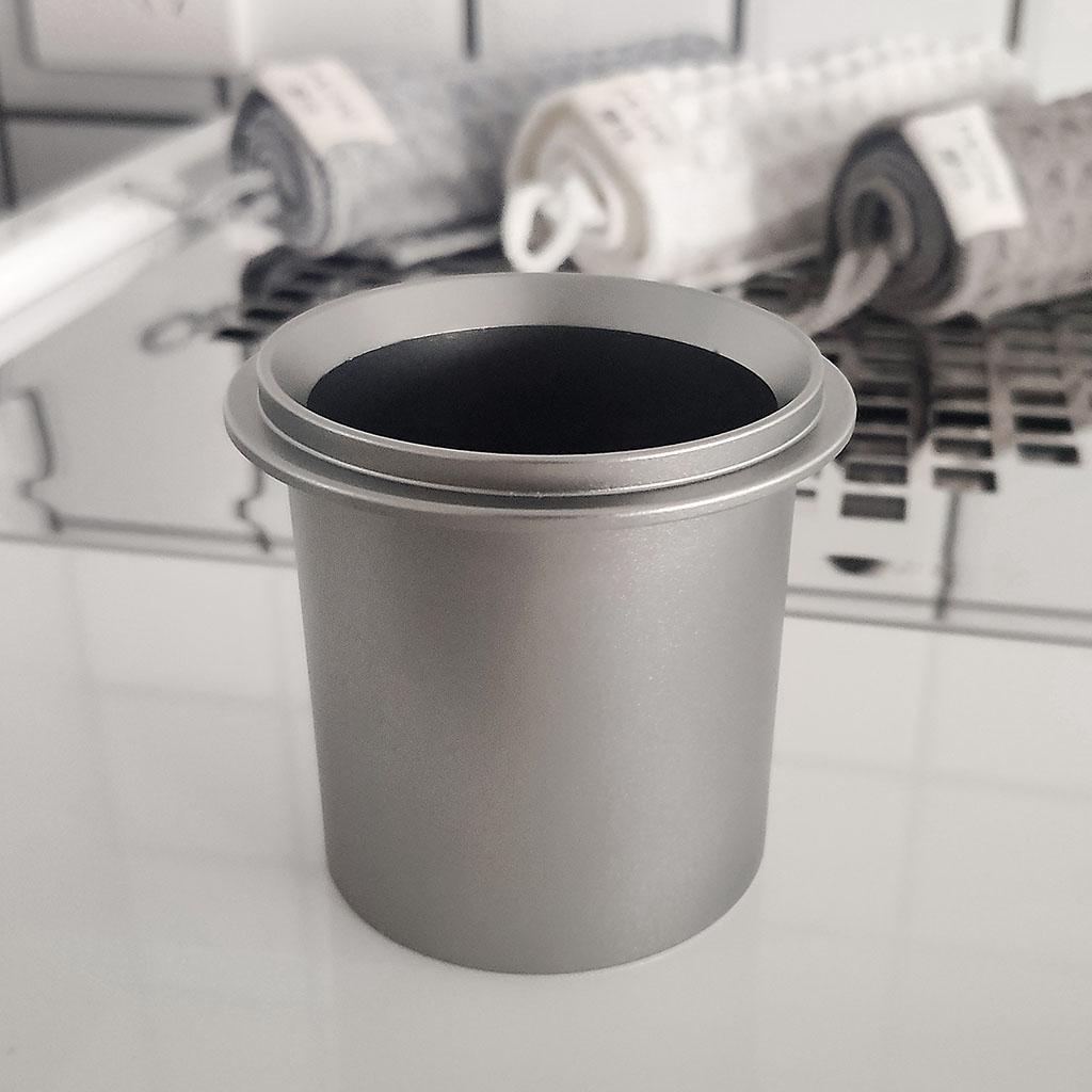 Aluminum Alloy Coffee Dosing Cup Sniffing Mug Powder Feeder Coffee Distributor for Espresso Machine for Portafilter Coffee Tamper DIY Tools