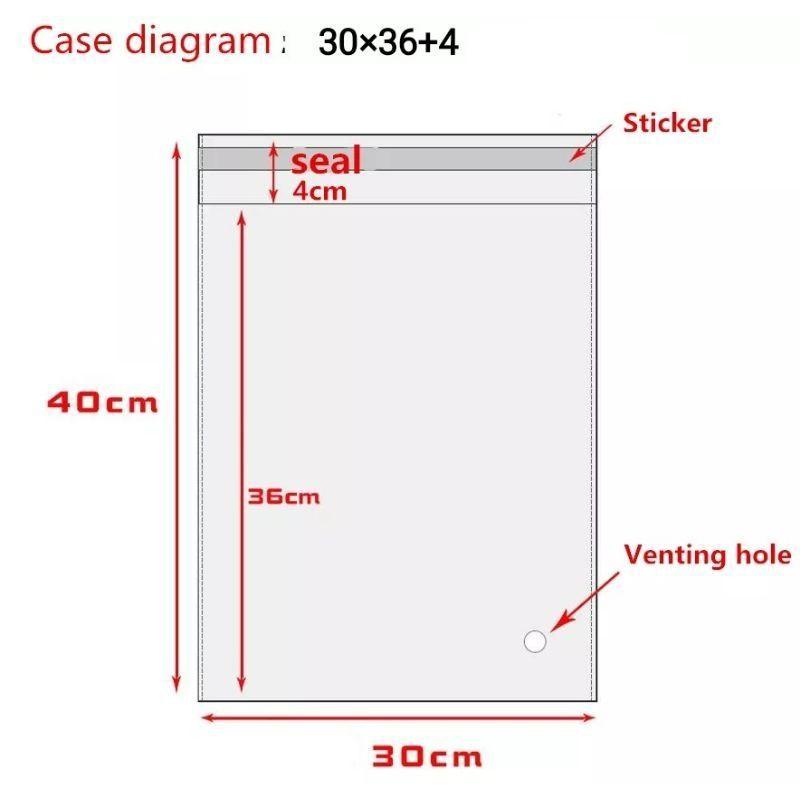 500g túi opp dán miệng túi tự dính