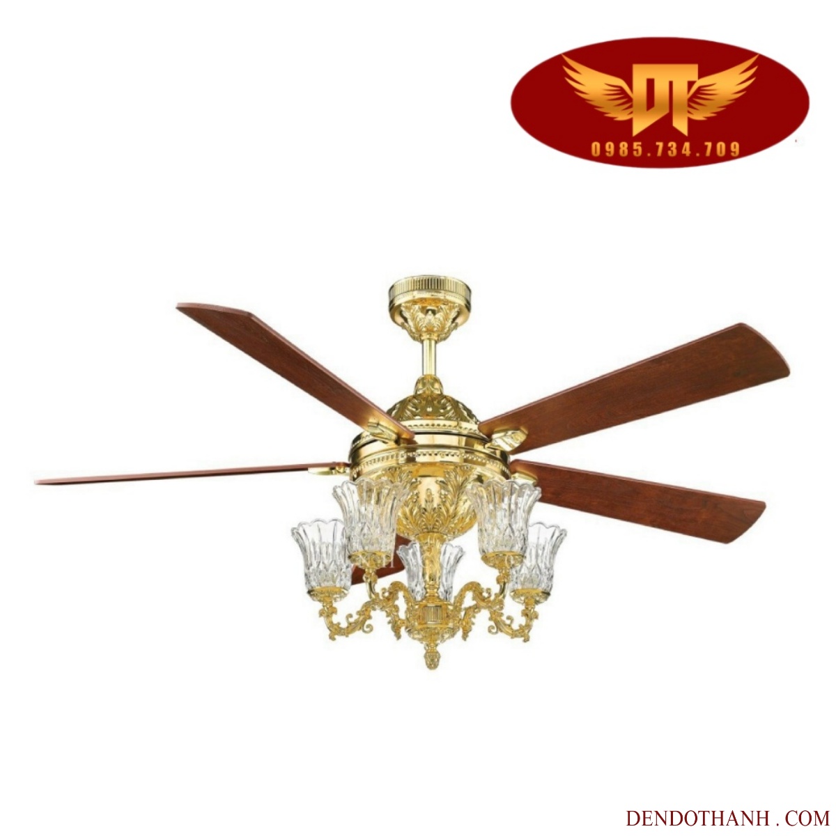 Quạt Trần Italia FY968 quạt trần cho người giàu cao cấp hiện đại trang trí phong cách mới QTD