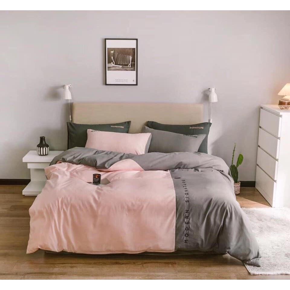 Bộ 5 Món Vỏ Chăn Ga Gối Cotton Tici Xuất Nhật Beauty