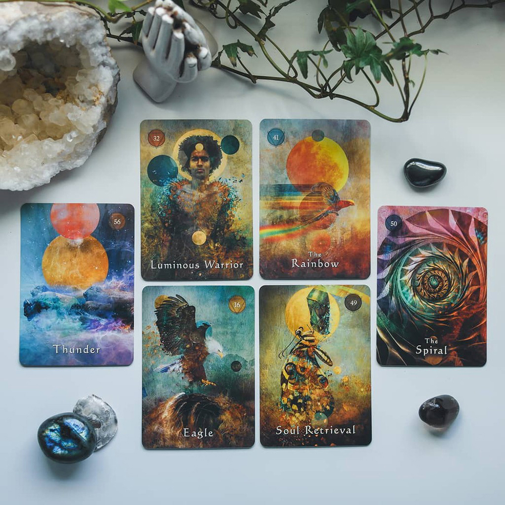 Bộ Bài Oracle Mystical Shaman Oracle Đá Thanh Tẩy