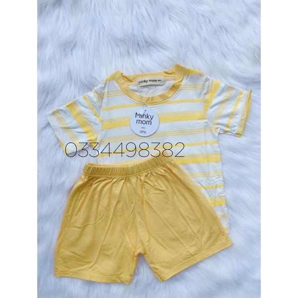 bộ minky mom sọc cho bé