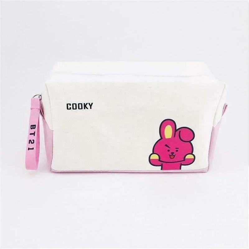 Túi bút BT21 (túi đựng đồ trang điểm BT21)