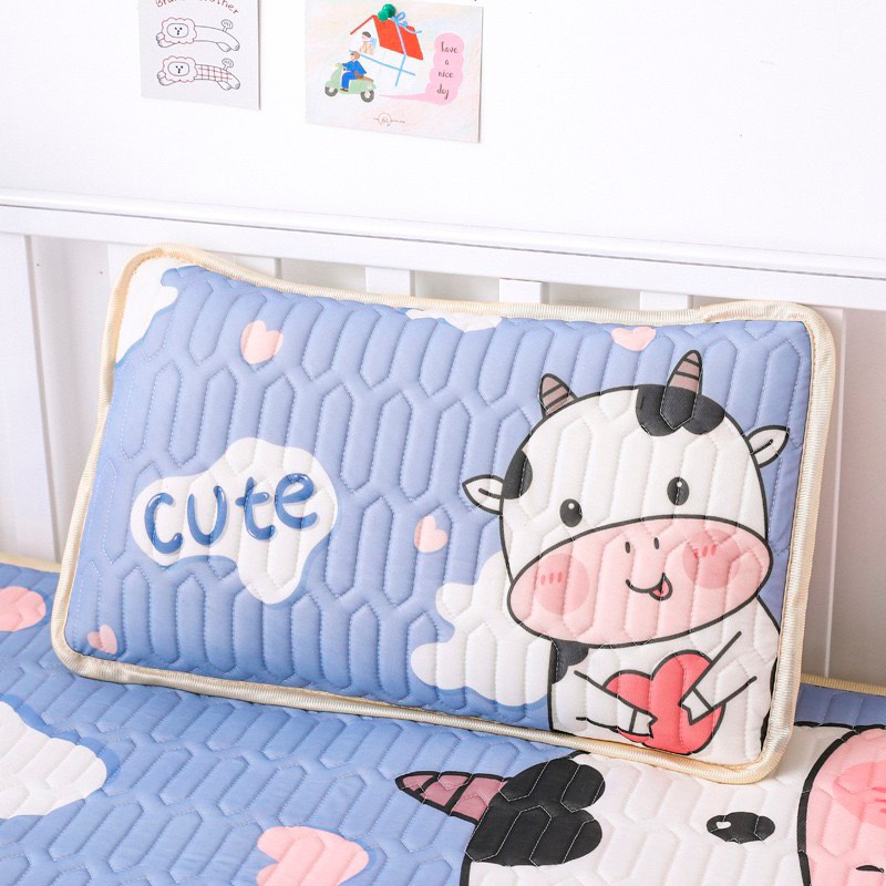 Gối Cao Su Non Điều Hoà Cao Cấp Cho Bé - Bò Sữa Cute