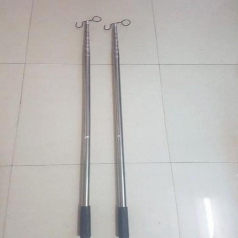 Có quà tặng đi kèm ( Tặng móc kèm theo ) Sào bẫy chim, sào cheo lồng chim, sào rút inox đa năng đủ size từ 1m7 - 7m - sa