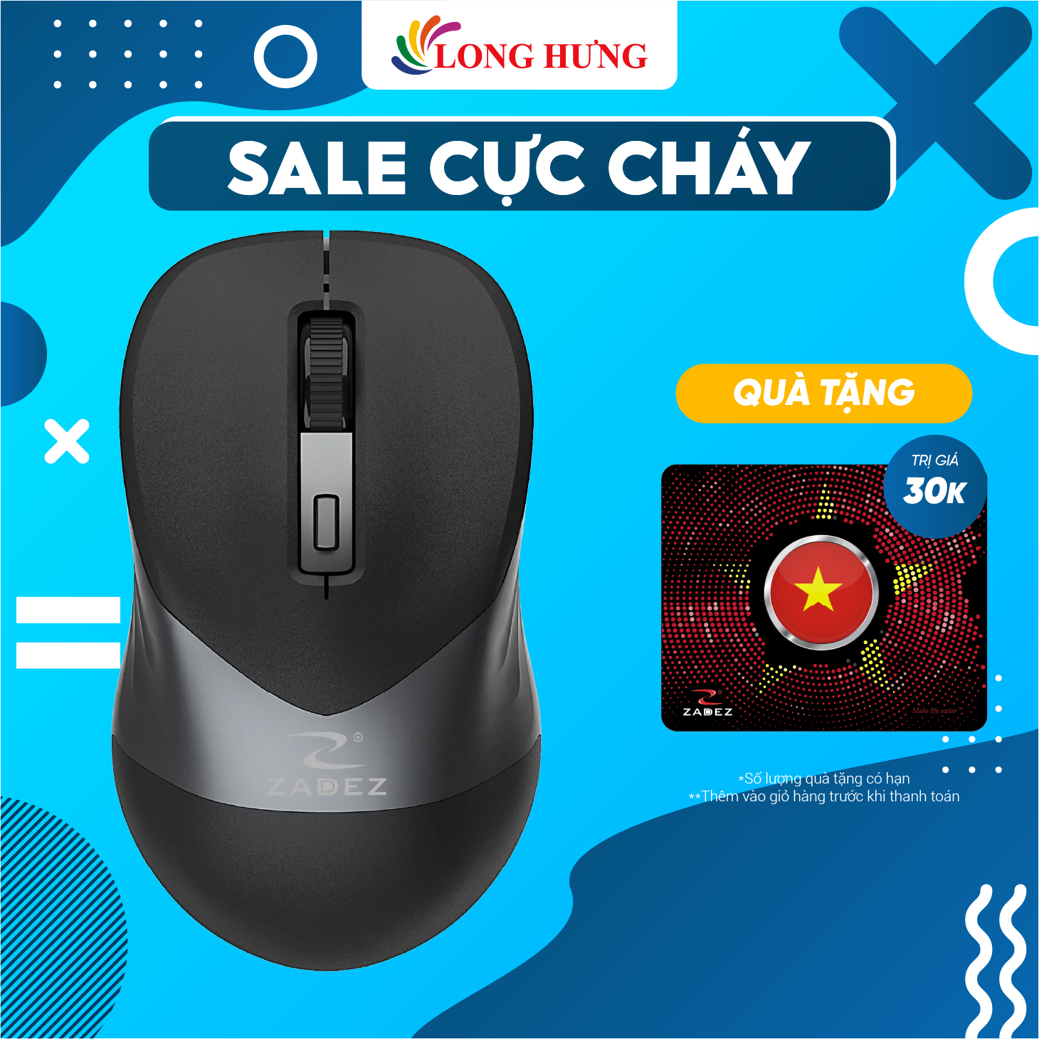 Chuột không dây Zadez M-326 - Hàng chính hãng