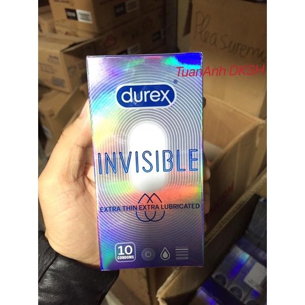 Bao cao su D&quot;urex Invisible Extra Sensitive siêu mỏng - cho CẢM GIÁC CHÂN THẬT nhất ( hàng DKSH Việt Nam ).