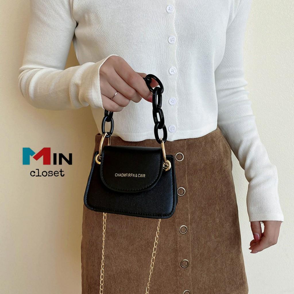 Túi xách nữ Túi đeo chéo mini dây xích SANG CHẢNH TD18