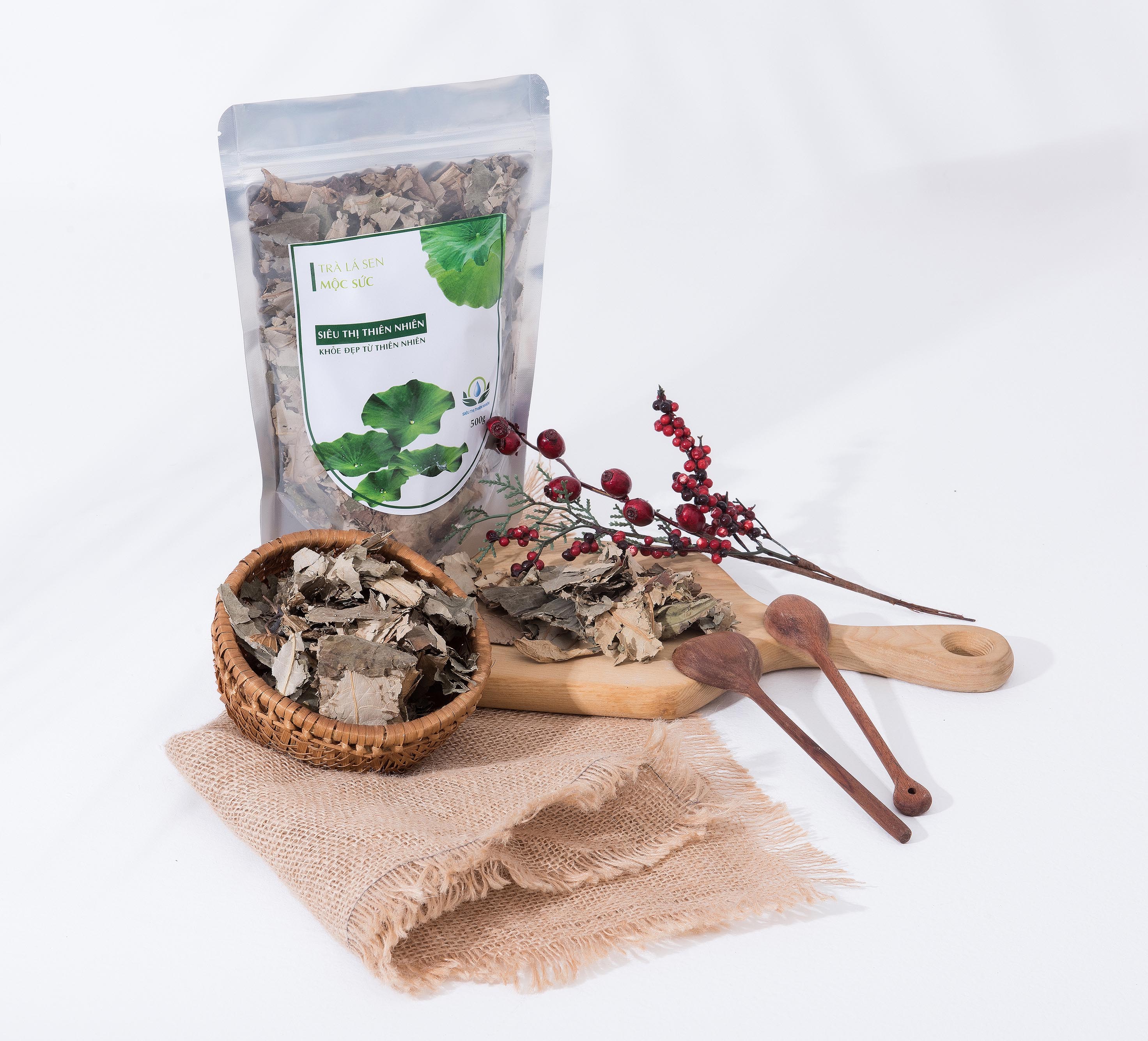 Đặc Sản Đồng Tháp - Trà Lá Sen Sấy Khô Mộc Sắc 1Kg - OCOP 4 SAO