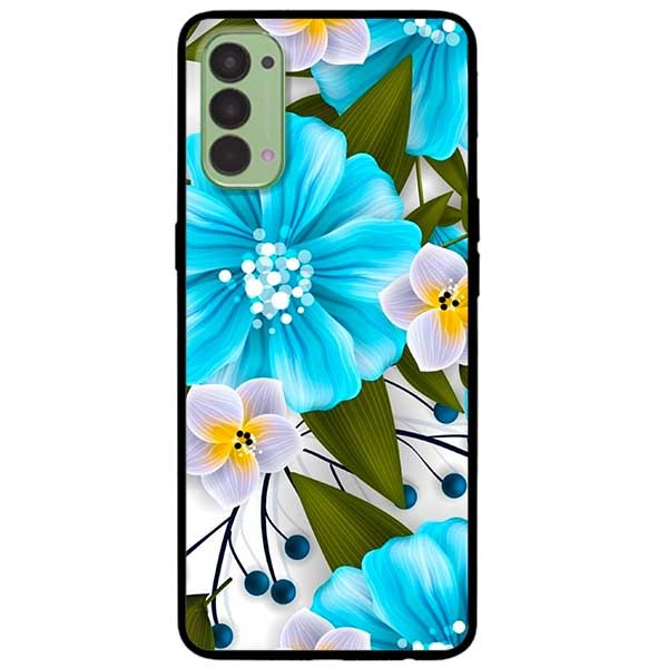 Ốp lưng dành cho Oppo Reno 4 mẫu Hoa Xanh Trắng