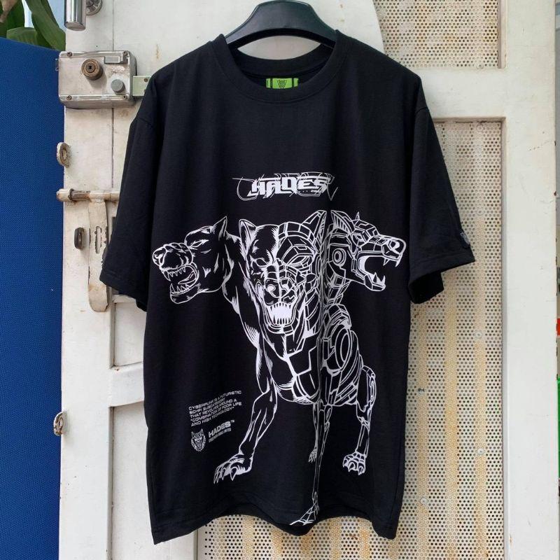Áo thun unisex tay lỡ HADES CERBERRUS chó săn || Hany shop